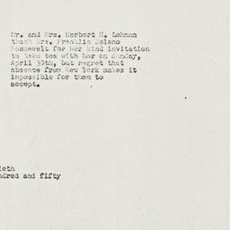 Letter: 1950 April 20