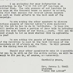 Letter: 1950 October 21