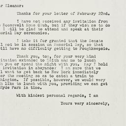 Letter: 1950 March 3