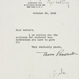 Letter: 1949 October 26