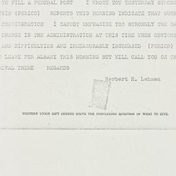 Telegram: 1940 May 23