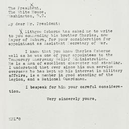 Letter: 1937 March 3