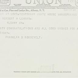 Telegram: 1938 March 28