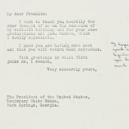 Letter: 1938 April 1