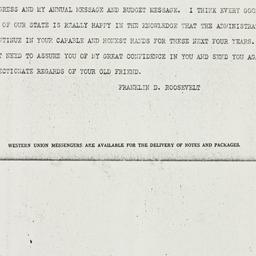 Telegram: 1938 January 1