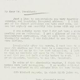 Letter: 1937 January 22