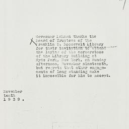 Note: 1939 November 10