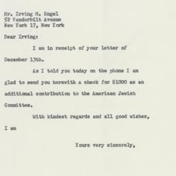 Letter: 1956 December 18