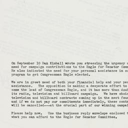 Letter: 1958 October 9