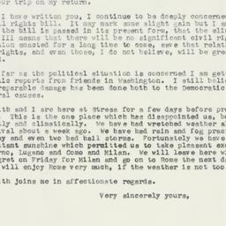 Letter: 1957 August 14