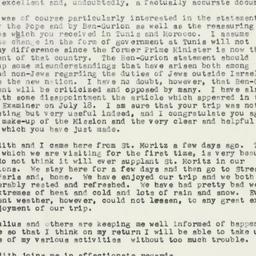 Letter: 1957 July 29