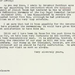 Letter: 1957 August 20