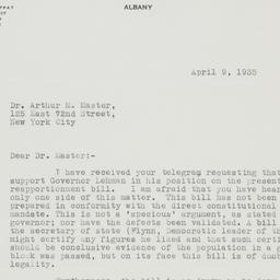 Letter: 1935 April 9