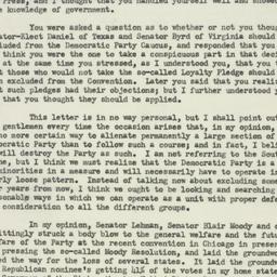 Letter: 1952 November 10