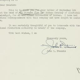 Letter: 1951 September 7