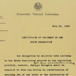 Administrative Record: 1952...