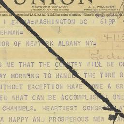 Telegram: 1942 January 1