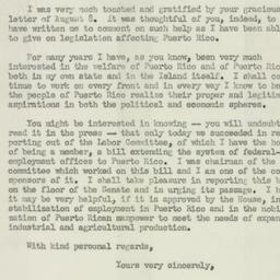 Letter: 1950 August 11