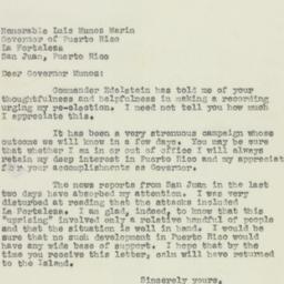 Letter: 1950 November 2
