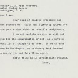 Letter: 1960 December 23