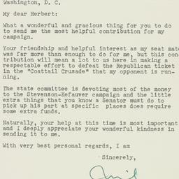 Letter: 1956 October 2