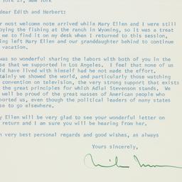 Letter: 1960 August 15