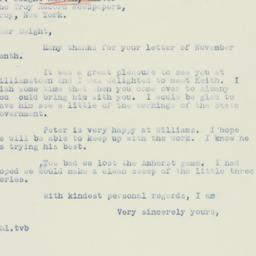 Letter: 1936 November 18