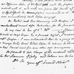 [Document, 1786 July 07]