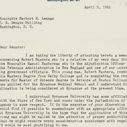 Ephemera: 1951 April 2
