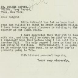 Letter: 1932 September 12