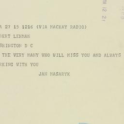 Letter: 1946 March 16