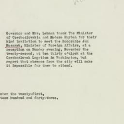Telegram: 1943 November 21