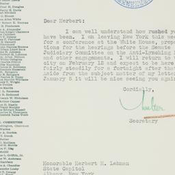 Letter: 1940 January 29