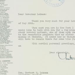 Letter: 1938 May 27