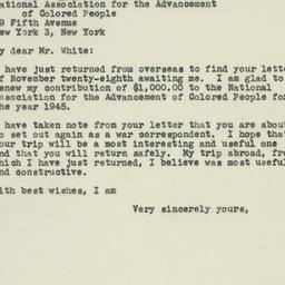 Letter: 1945 January 2