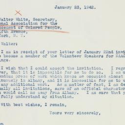 Letter: 1942 January 23
