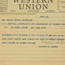 Telegram: 1942 June 10