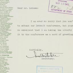 Letter: 1943 May 11