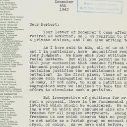 Letter: 1942 December 4