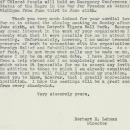 Letter: 1943 May 8