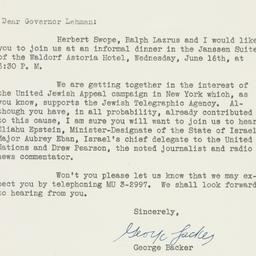Letter: 1948 June 7