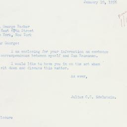 Letter: 1956 January 10