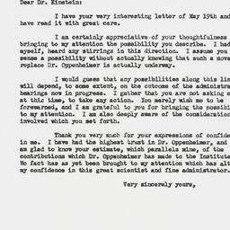 Letter: 1954 May 25
