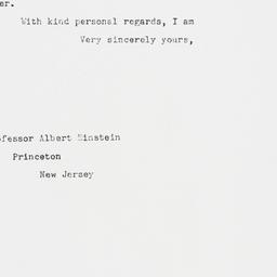 Letter: 1948 February 21