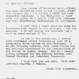 Letter: 1946 November 27