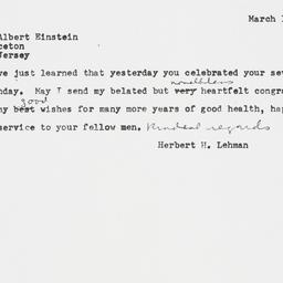 Telegram: 1953 March 16