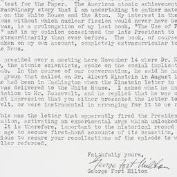 Letter: 1946 November 21
