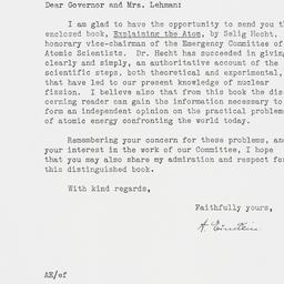 Letter: 1947 April 29