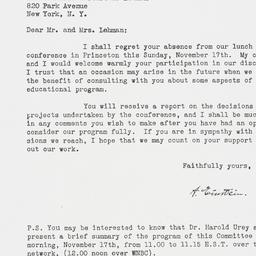 Letter: 1946 November 13