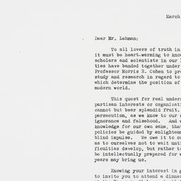 Letter: 1936 March 12